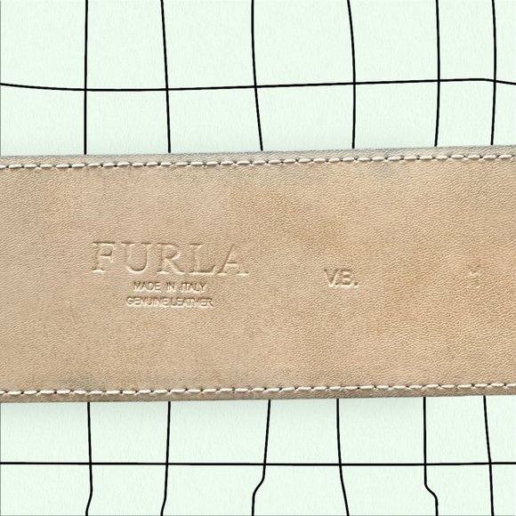 Furla Khaki Leather Waist Belt display picture 2